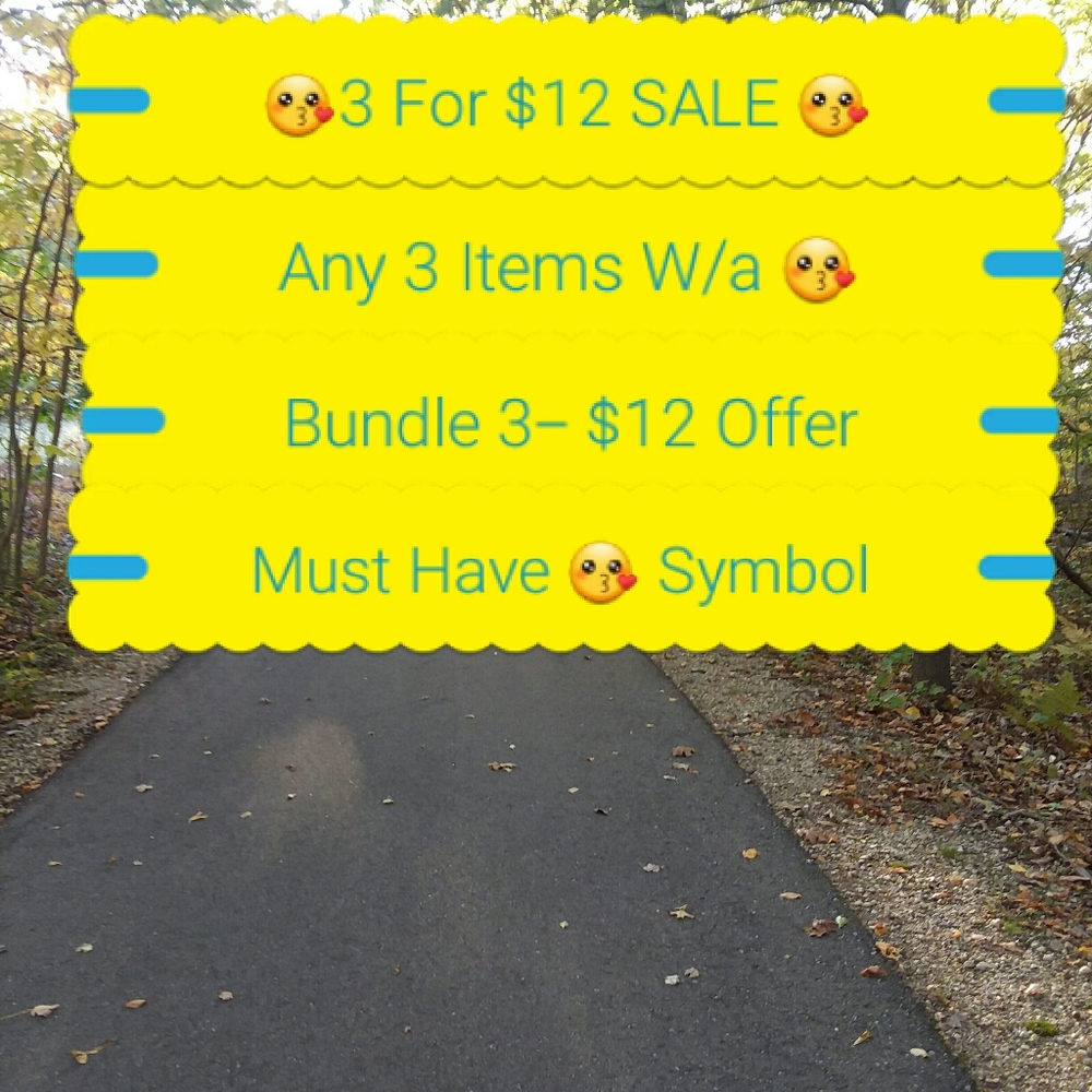 SALE!!! 3 Listings for $12😗😗😗